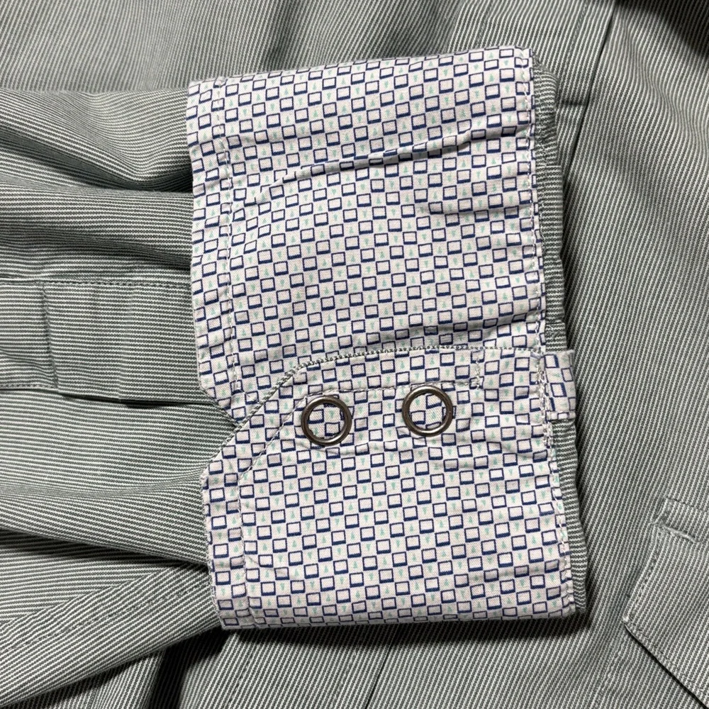 Banana Republic Men's Long Sleeve Button Up Western Style Slim Fit Shirt Size XL